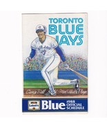 Toronto Blue Jays 1988 Major League Baseball MLB Pocket Schedule Labatts - £3.93 GBP