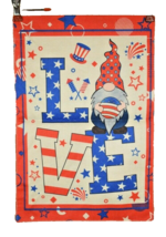 Love 4th of July Gnome Garden Flag Double Sided Burlap 12 x 18 - £7.33 GBP