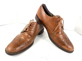 Cole Haan Grand OS Madison Men Shoes British Tan Brown 10.5 M Wingtip Oxfords - £22.12 GBP