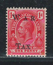 British Turks &amp; Caicos 1918 Vf Mint Never Hinged Stamp Scott# MR7 &quot; War Tax &quot; - £0.53 GBP