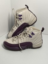 Nike Air Jordan 12 XII GS GG Retro Purple White Desert Sand 510815-001 Size 4.5Y - £37.59 GBP