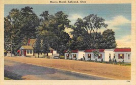 Morr&#39;s Motel Ashland Ohio 1948 linen postcard - $7.43