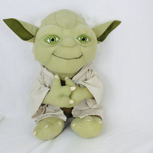 Star Wars Disney Yoda Large Plush Doll 20” Tall Cuddle Buddy - $14.44