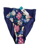 Vanity Fair Hi Cut Satin Underwear Size Small Vintage Floral Sheer Blue ... - €20,47 EUR