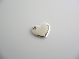 Tiffany &amp; Co Heart Charm Double Love Pendant For Necklace Bracelet Silve... - £194.61 GBP