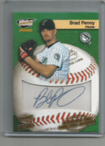 Brad Penny (Marlins) 2000 Pacific Revolution Mlb GAME-BALL Signatures #25+BONUS - £6.84 GBP