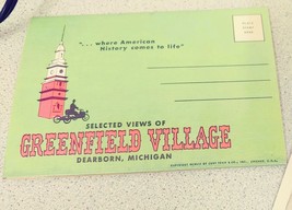 Greenfield Village Dearborn Michigan Souvenir Pack from 1950's image 3