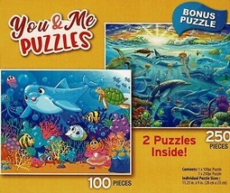 Dolphin Friends/Ocean of Life - Total 350 Piece, 2 Puzzles Inside - £8.69 GBP