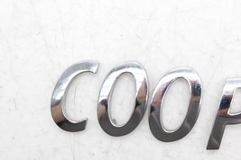 MINI COOPER S REAR TRUNK LID EMBLEM BADGE E5820 image 7