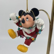 Grolier Disney Christmas Magic Ornament Mickey&#39;s Tangled Lights Vintage - £8.86 GBP