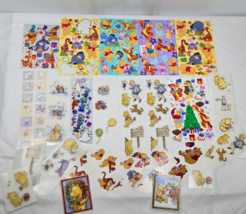 Vintage Disney Winnie the Pooh Bear Eeyore Tigger Sticker Sheet Lot Sandylion - $44.95