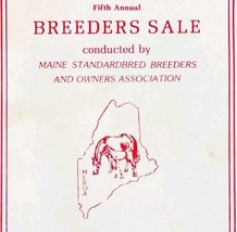 1989 5th Annual Horse Breeders Sale Program Booklet Scarborough Downs Ma... - $39.99