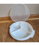 Vintage Tupperware White Suzette Divided Relish Serving Tray With Handle... - £3.90 GBP