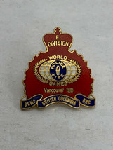 RCMP GRC World Police and Fire games 1989 Division E  Lapel Police Pin - $24.75