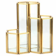 3 Slots Gold Makeup Brush Holder Organizer - $1,176.04 MXN
