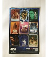 Topps Card Trader Star Wars 11&#39;&#39; x 17&#39;&#39; 9 Card Blue Poster - $251.11 MXN