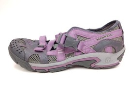 Merrell Vibram Waterpro Sable Mary Jane Purple Hiking Shoes Sz 9.5 womens - £23.75 GBP
