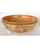 VINTAGE LA PENA VERAGUAS PANAMA  ART POTTERY LARGE BOWL-DATED 1982-CLAY ... - $4.95