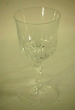 Classic Elegant Clear Crystal Long Stem Wine Glass Unknown Maker 6-1/4&quot; Tall b - £11.81 GBP
