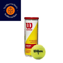 WILSON Championship Tennis Balls - Extra Duty, Single Can (3 Balls), Green  - £10.49 GBP