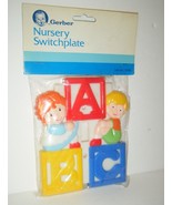 Vintage Gerber Building Blocks Switchplate Nursery Baby NEW Light Switch... - £5.53 GBP