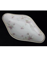CH Field Haviland GDA Limoges, Celery Dish/Bowl Pink Roses Gold Trim - $67.29 CAD