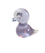 Vintage Hand Blown Purple Glass Bird Duck Chick Figure Sculpture 2.5&quot; Ar... - £20.17 GBP