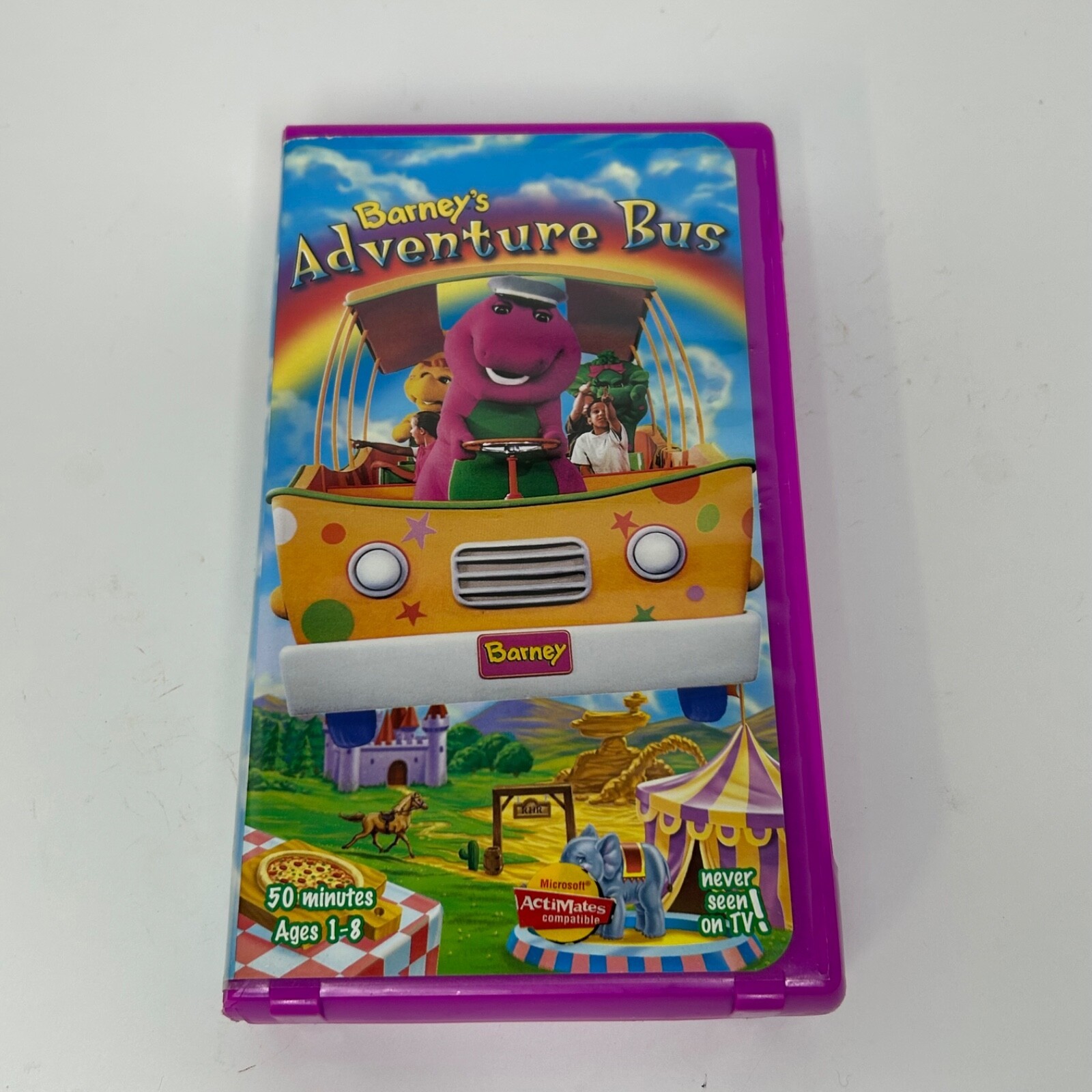 Vintage Barney - Barney’s Adventure Bus (VHS, 1997, Clam Shell) - $11.28