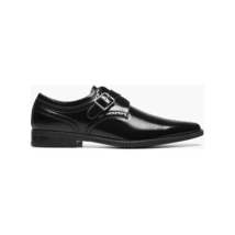 Stacy Adams Kinsley Plain Toe Monk Strap Shoes Black 20180-001 image 7
