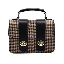 Jacquard Cloth Square-shaped Woman Bag Vintage Trend Party Handbag ed Design Wom - £29.70 GBP