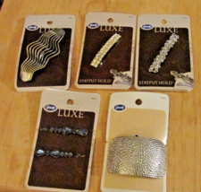 Lot Of 5 Goody Hair Accessories (4 Luxe + 1 Hairhints) - New! - £13.38 GBP