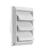 Lambro 604W 4-In. White Plastic Air Intake Louver Vent - $62.76 CAD
