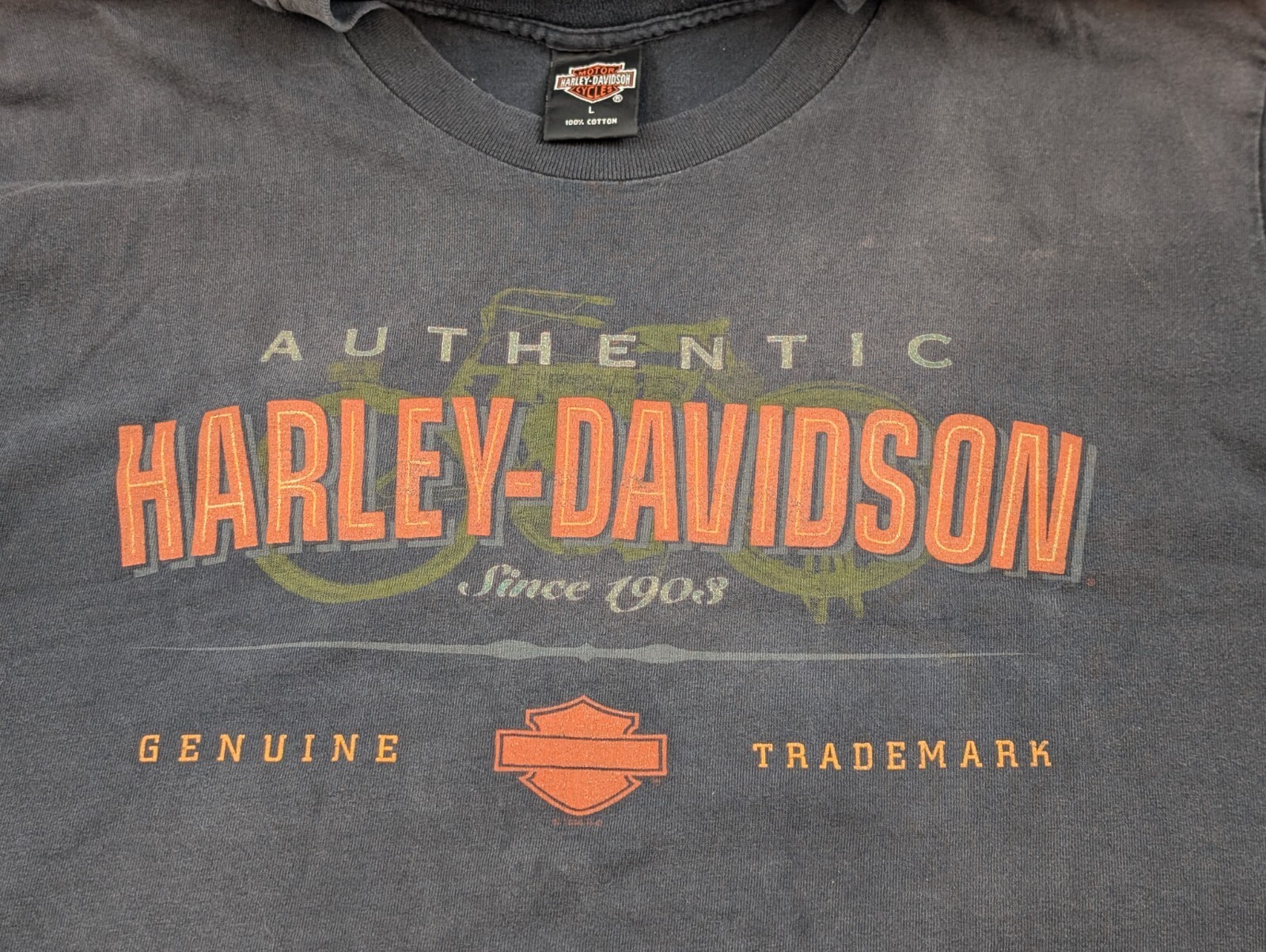 1995 Harley Davidson Manchester NH Single Stitch Black T shirt Live Free or Die Item image 5