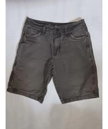 Eddie Bauer Shorts Mens 32 Gray Canvas Pockets 11&quot; Inseam Button Zip Clo... - $218.24 MXN