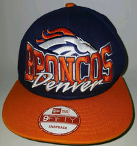 Denver Broncos Snapback Cap New Era 9Fifty Blue &amp; Orange Logo NFL Football - $14.52