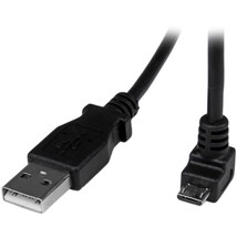 StarTech.com 2m Cord - A to Down Angle Micro B - Down Angled Micro USB Cable - 1 - £15.14 GBP
