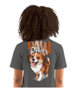 Unisex T-Shirt – Paw Power Back Print Asphalt - $1,123.10 MXN