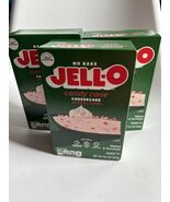 3 JELL-O No Bake Candy Cane Cheesecake Jello Dessert Kit 10.4 Oz Each Bb... - $396.16 MXN