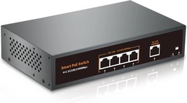 4 Port Gigabit POE Switch with 1 Gigabit Uplink 4 POE Port1000Mbps 78W 8... - £36.69 GBP