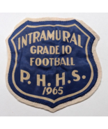 1965 INTRAMURAL GRADE 10 FOOTBALL PHHS HIGH SCHOOLL SEW ON PATCH VINTAGE... - £17.75 GBP