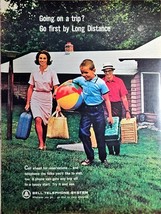 BELL TELEPHONE SYSTEM - Picnic Family Fun - 1964 Vintage Print Ad - $213.45 MXN