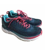 Hoka One One Clifton 4 Women’s Size 7.5 Teal/ Aqua Athletic Running Shoes - $49.45