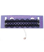 Claire&#39;s Gothic Goth Black Lace Choker Jewelry Necklace New - £16.23 GBP