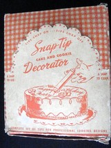 Vintage Snap-Tip Bar-Kay Aluminum Cake Decorator Set w/Tips and Nice Box - £7.91 GBP