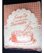 Vintage Snap-Tip Bar-Kay Aluminum Cake Decorator Set w/Tips and Nice Box - $13.44 CAD
