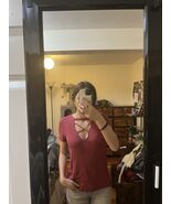 West Coast Love Women's Red Going Out Top - $8.00