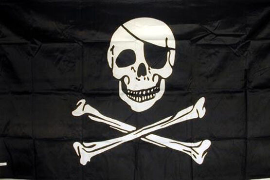 SKULL &amp; CROSS BONES FLAG pirate scull x bone pirates 3 x 5 jolly rogers ... - $3.79