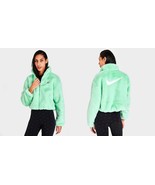 Nike Sportswear Icon Clash Mint Green Faux Fur Pocket Full Zip Jacket Si... - £71.52 GBP