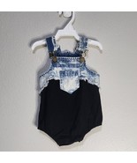 NWT Acid Demin Romper All-in-One Baby Outfit Coveralls Overalls  Size 9 ... - $11.65