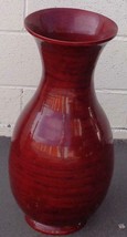 Beautiful Wooden Hand-Crafted Decorative Vase – Great Color – Large Size - £85.18 GBP